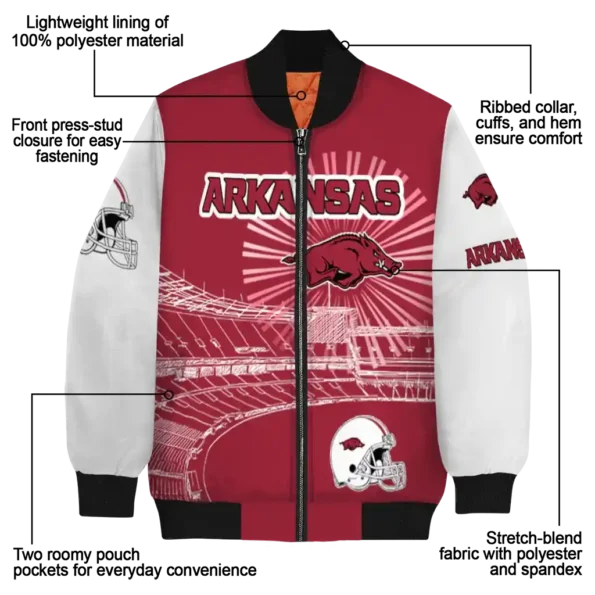 Arkansas20Razorbacks20NCAAZone Jacket 5 Bomber 12.webp