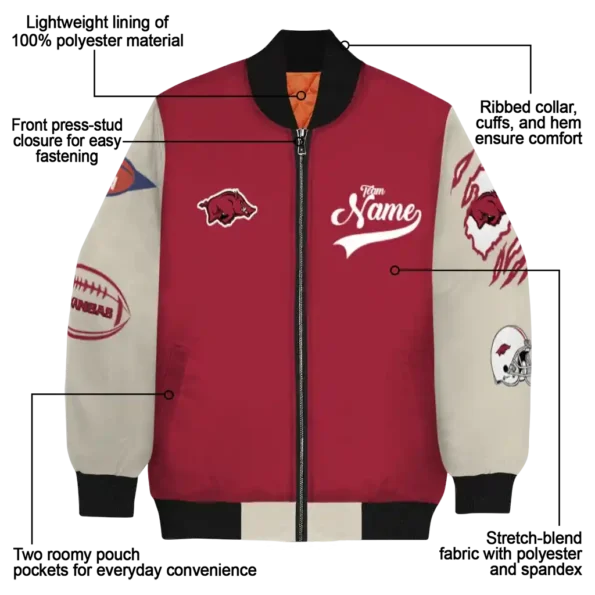 Arkansas20Razorbacks20NCAAZone Jacket 5 Bomber 2.webp