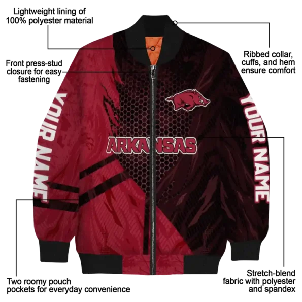 Arkansas20Razorbacks20NCAAZone Jacket 5 Bomber 5.webp
