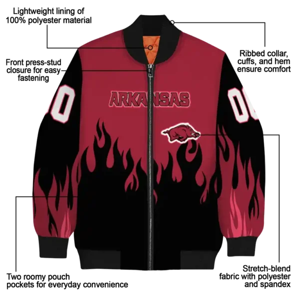 Arkansas20Razorbacks20NCAAZone Jacket 5 Bomber.webp