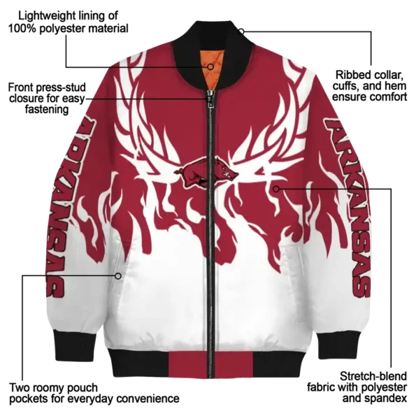 Arkansas20Razorbacks20NCAAZone Jacket 5 Bomber 7.webp