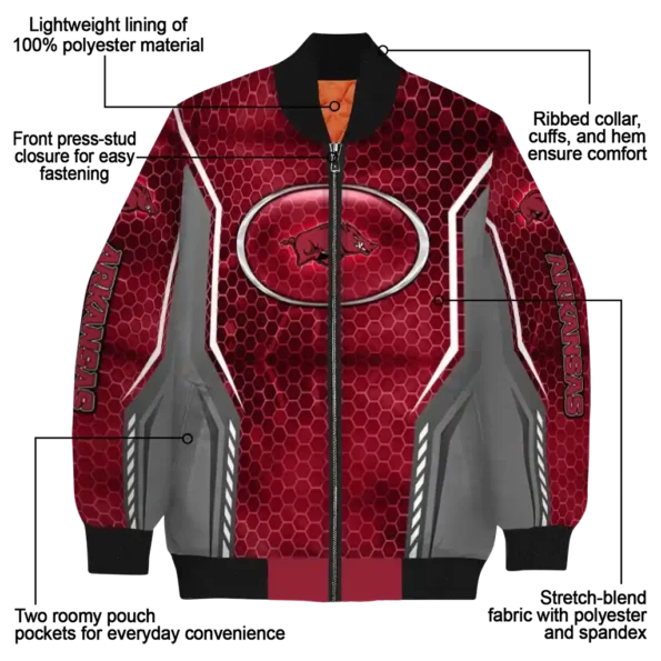 Arkansas20Razorbacks20NCAAZone Jacket 5 Bomber 9.webp
