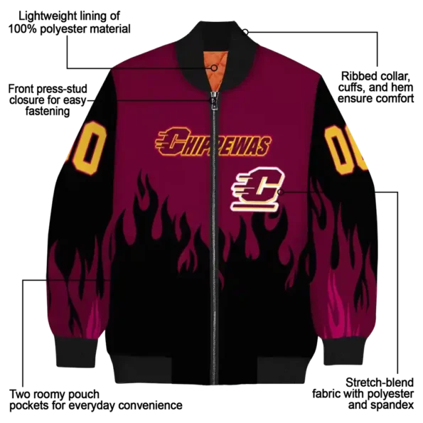 Central20Michigan20Chippewas20NCAAZone Jacket 5 Bomber.webp