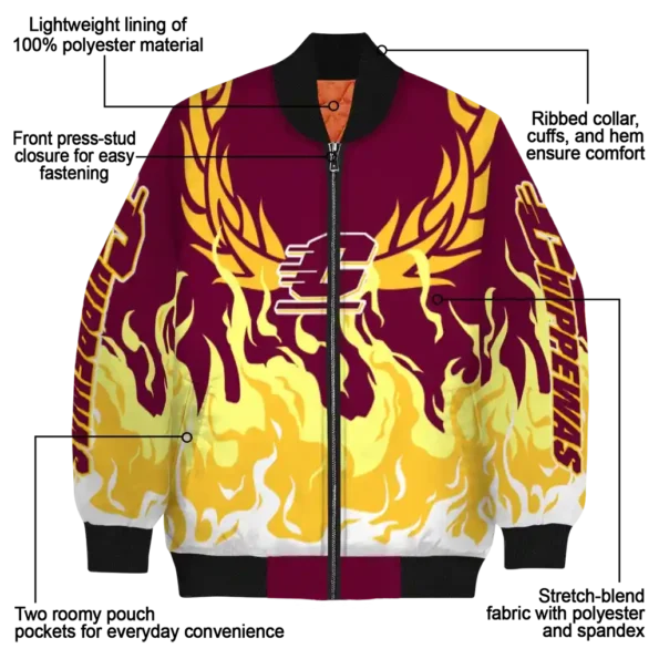 Central20Michigan20Chippewas20NCAAZone Jacket 5 Bomber 7.webp