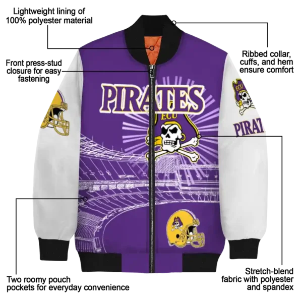 East20Carolina20Pirates20NCAAZone Jacket 5 Bomber 12.webp