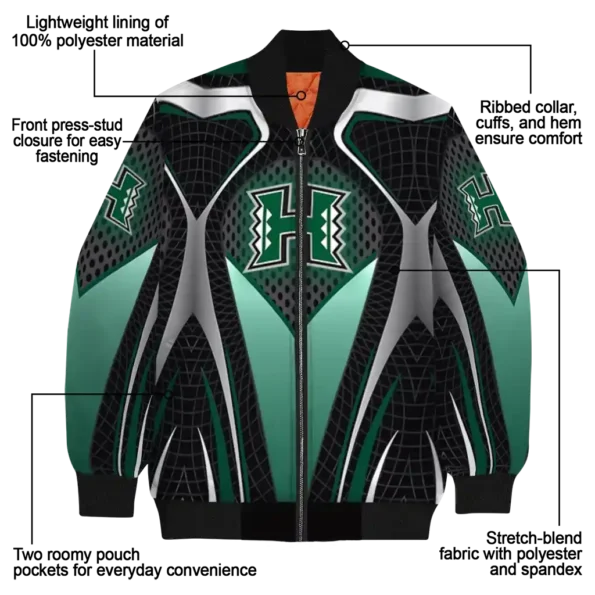 Hawaii20Rainbow20Warriors20NCAAZone Jacket 5 Bomber 10.webp