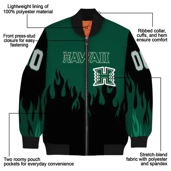 Hawaii20Rainbow20Warriors20NCAAZone Jacket 5 Bomber.webp