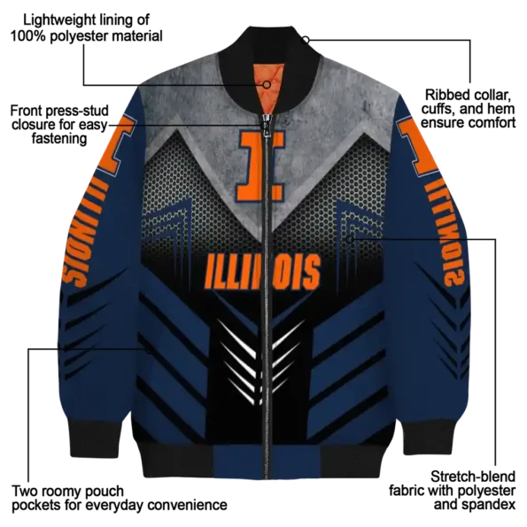 Illinois20Fighting20Illini20NCAAZone Jacket 5 Bomber 3.webp