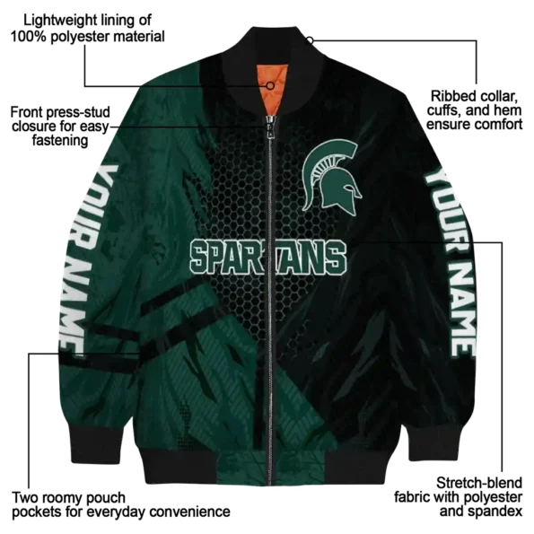 Michigan20State20Spartans20NCAAZone Jacket 5 Bomber 5.webp