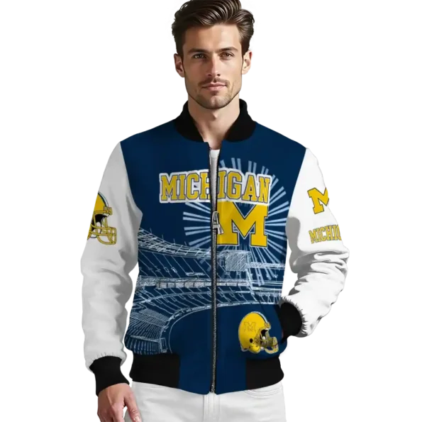 Michigan20Wolverines20NCAAZone Jacket 3 Bomber 12.webp