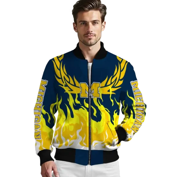 Michigan20Wolverines20NCAAZone Jacket 3 Bomber 7.webp