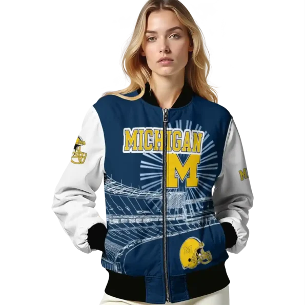 Michigan20Wolverines20NCAAZone Jacket 4 Bomber 12.webp