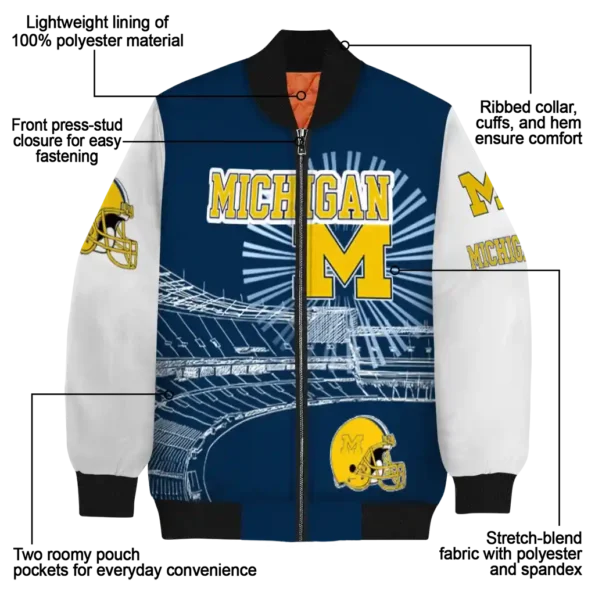 Michigan20Wolverines20NCAAZone Jacket 5 Bomber 12.webp
