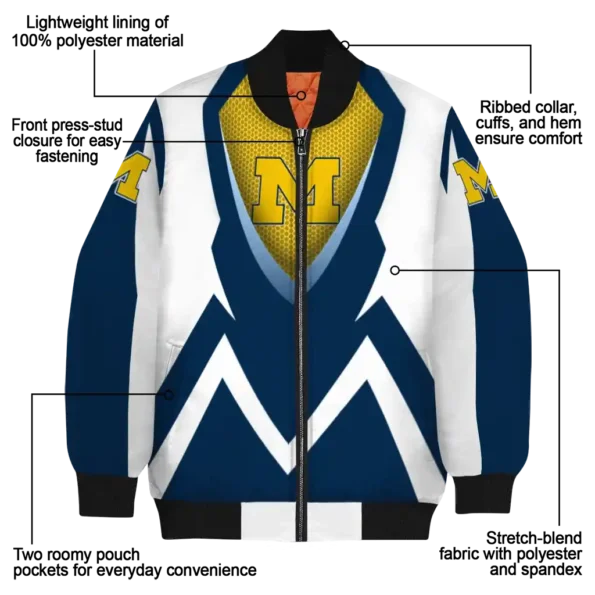 Michigan20Wolverines20NCAAZone Jacket 5 Bomber 8.webp