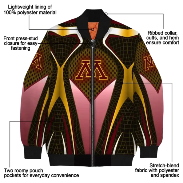 Minnesota20Golden20Gophers20NCAAZone Jacket 5 Bomber 10.webp