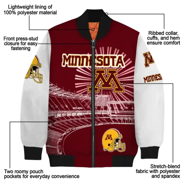 Minnesota20Golden20Gophers20NCAAZone Jacket 5 Bomber 12.webp