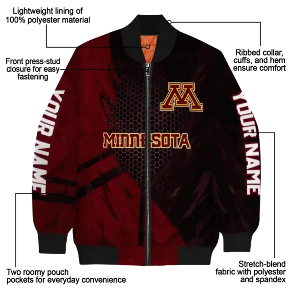 Minnesota20Golden20Gophers20NCAAZone Jacket 5 Bomber 5.webp