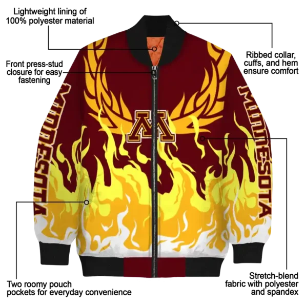 Minnesota20Golden20Gophers20NCAAZone Jacket 5 Bomber 7.webp