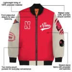 Nebraska20Cornhuskers20NCAAZone Jacket 1 Bomber 2.webp