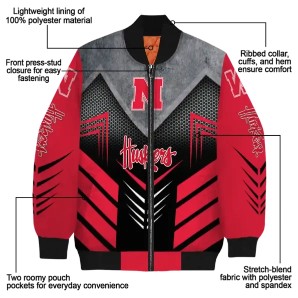 Nebraska20Cornhuskers20NCAAZone Jacket 5 Bomber 3.webp