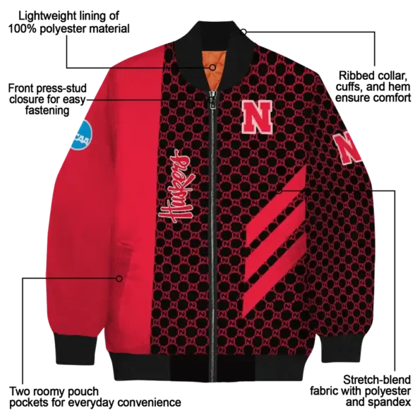 Nebraska20Cornhuskers20NCAAZone Jacket 5 Bomber 6.webp