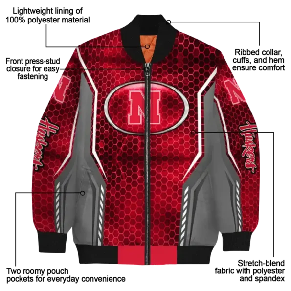 Nebraska20Cornhuskers20NCAAZone Jacket 5 Bomber 9.webp