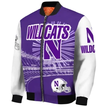 Northwestern20Wildcats20NCAAZone Jacket 1 Bomber 12.webp