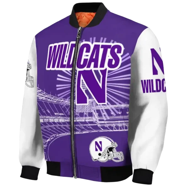 Northwestern20Wildcats20NCAAZone Jacket 1 Bomber 12.webp