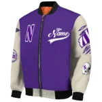 Northwestern20Wildcats20NCAAZone Jacket 1 Bomber 2.webp
