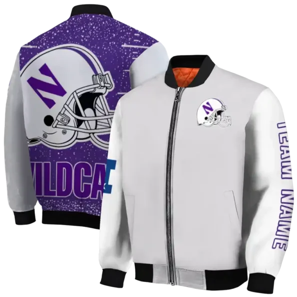 Northwestern20Wildcats20NCAAZone Jacket 2 Bomber 11.webp