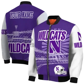 Northwestern20Wildcats20NCAAZone Jacket 2 Bomber 12.webp