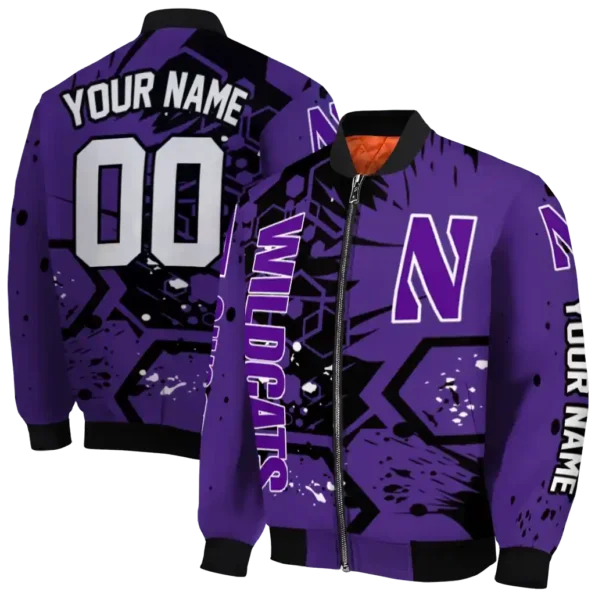Northwestern20Wildcats20NCAAZone Jacket 2 Bomber 14.webp