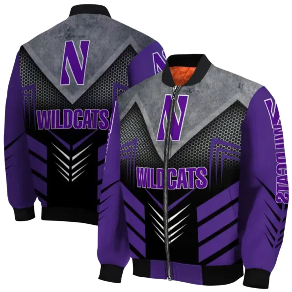 Northwestern20Wildcats20NCAAZone Jacket 2 Bomber 3.webp