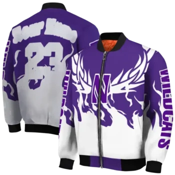 Northwestern20Wildcats20NCAAZone Jacket 2 Bomber 7.webp