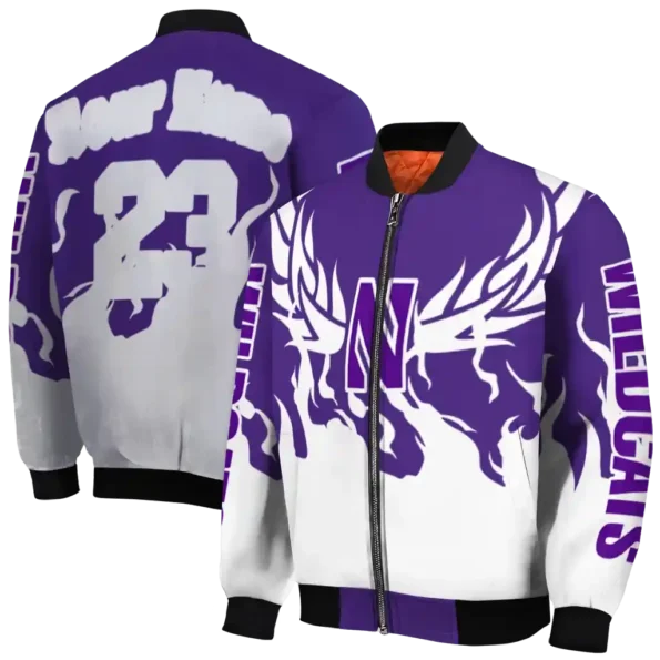 Northwestern20Wildcats20NCAAZone Jacket 2 Bomber 7.webp