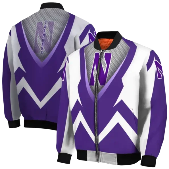 Northwestern20Wildcats20NCAAZone Jacket 2 Bomber 8.webp