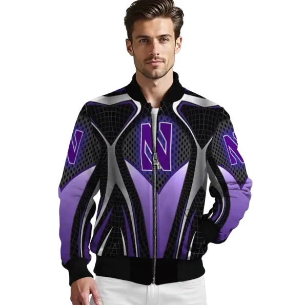 Northwestern20Wildcats20NCAAZone Jacket 3 Bomber 10.webp