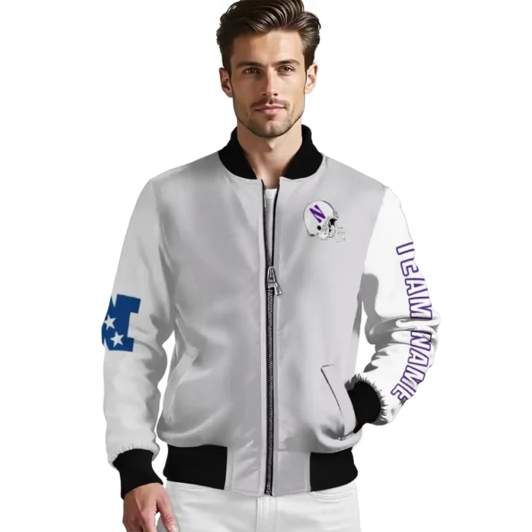 Northwestern20Wildcats20NCAAZone Jacket 3 Bomber 11.webp