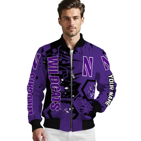 Northwestern20Wildcats20NCAAZone Jacket 3 Bomber 14.webp