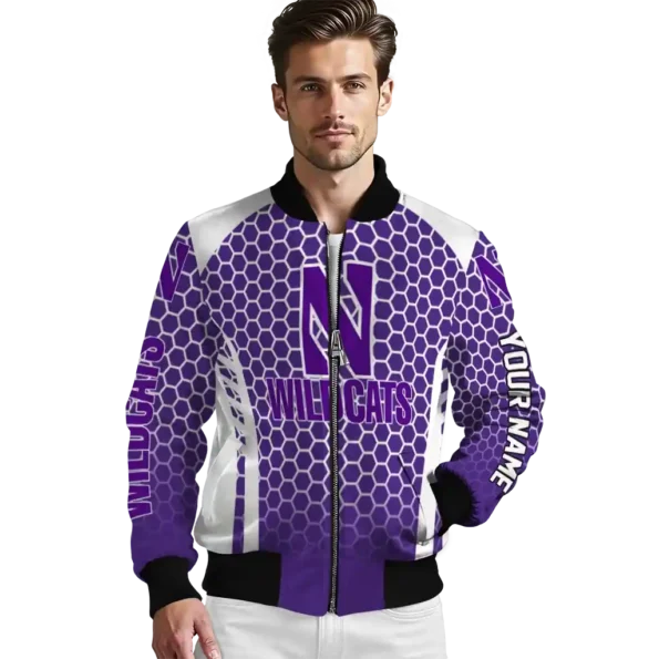 Northwestern20Wildcats20NCAAZone Jacket 3 Bomber 16.webp