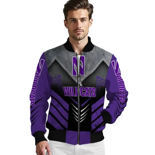 Northwestern20Wildcats20NCAAZone Jacket 3 Bomber 3.webp