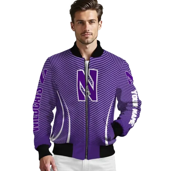 Northwestern20Wildcats20NCAAZone Jacket 3 Bomber 4.webp