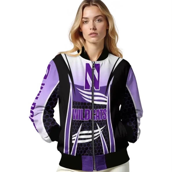 Northwestern20Wildcats20NCAAZone Jacket 4 Bomber 13.webp