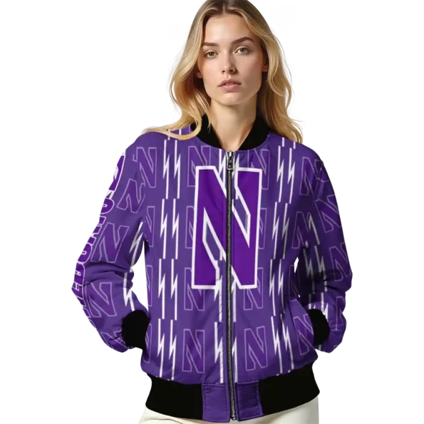 Northwestern20Wildcats20NCAAZone Jacket 4 Bomber 15.webp