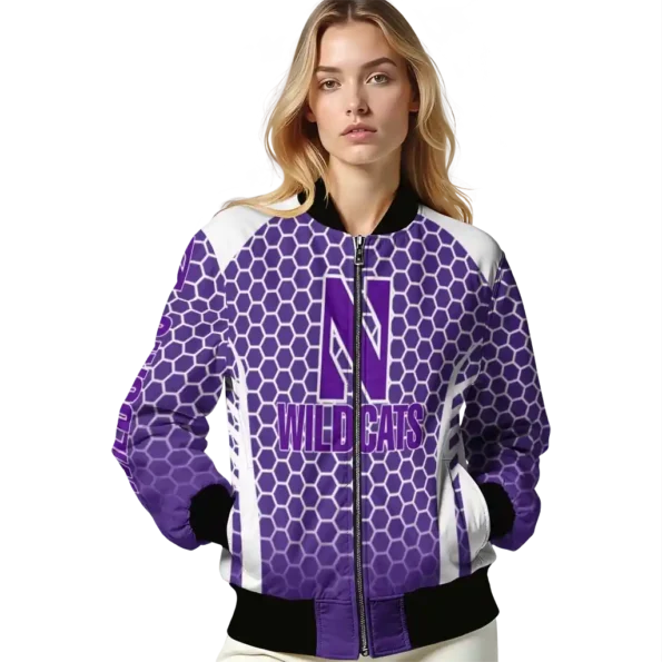 Northwestern20Wildcats20NCAAZone Jacket 4 Bomber 16.webp