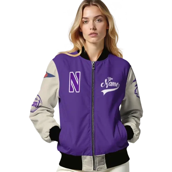Northwestern20Wildcats20NCAAZone Jacket 4 Bomber 2.webp