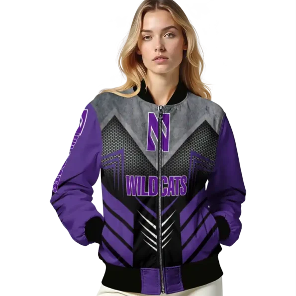 Northwestern20Wildcats20NCAAZone Jacket 4 Bomber 3.webp