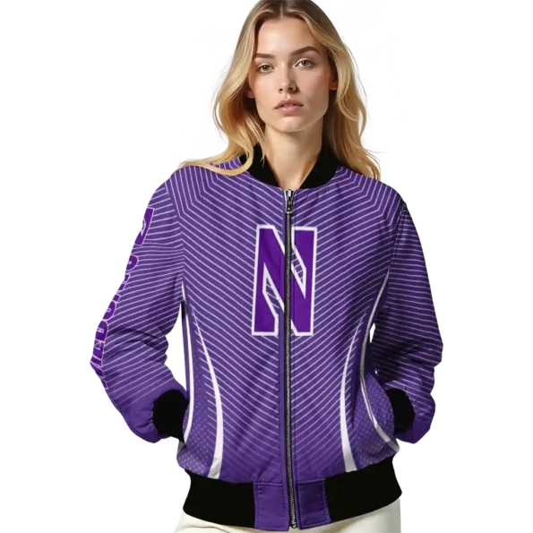 Northwestern20Wildcats20NCAAZone Jacket 4 Bomber 4.webp