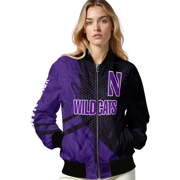 Northwestern20Wildcats20NCAAZone Jacket 4 Bomber 5.webp