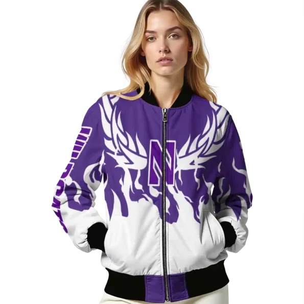 Northwestern20Wildcats20NCAAZone Jacket 4 Bomber 7.webp